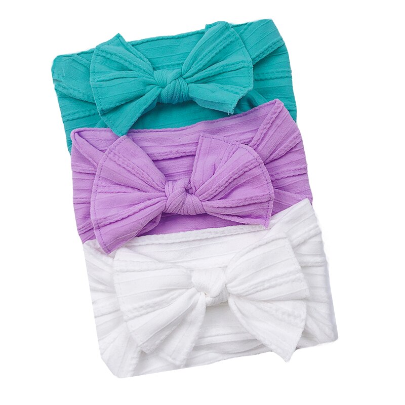 Elastic Baby Head Turbans (3 pcs)